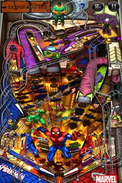Gameplay screenshots of the Marvel Pinball for iPad, iPhone or iPod.