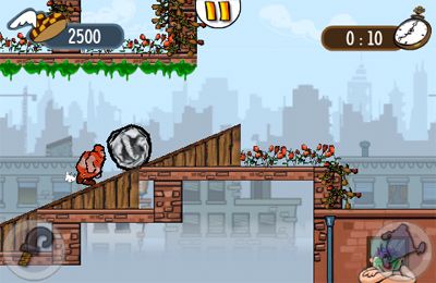 Gameplay screenshots of the Meatball Marathon Premium for iPad, iPhone or iPod.