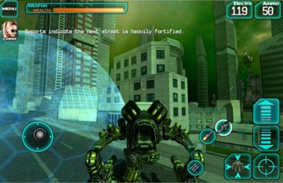 Gameplay screenshots of the Mech Pilot for iPad, iPhone or iPod.