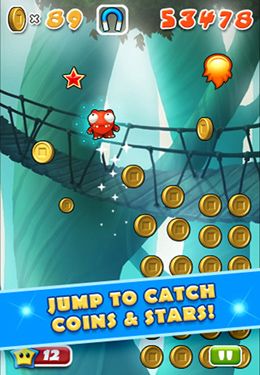 Gameplay screenshots of the Mega Jump for iPad, iPhone or iPod.