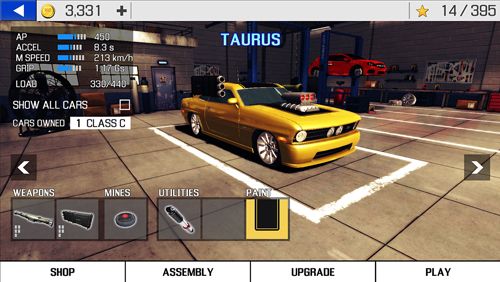 Gameplay screenshots of the Metal racer for iPad, iPhone or iPod.