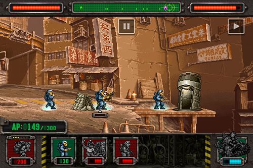 Gameplay screenshots of the Metal slug: Defense for iPad, iPhone or iPod.