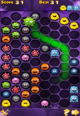 Gameplay screenshots of the MicroCells for iPad, iPhone or iPod.