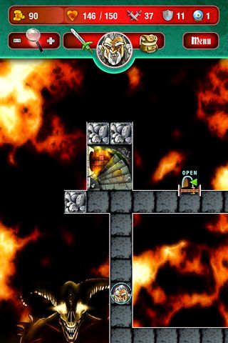Gameplay screenshots of the Mighty dungeons for iPad, iPhone or iPod.