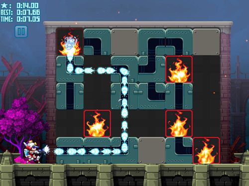 Gameplay screenshots of the Mighty switch force! Hose it down! for iPad, iPhone or iPod.