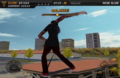 Gameplay screenshots of the Mike V: Skateboard Party for iPad, iPhone or iPod.