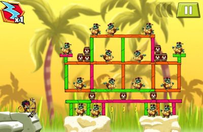 Gameplay screenshots of the Monkey Quest: Thunderbow for iPad, iPhone or iPod.