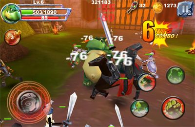 Gameplay screenshots of the Monster Fights for iPad, iPhone or iPod.