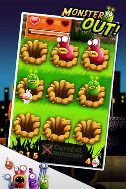 Gameplay screenshots of the Monster Out for iPad, iPhone or iPod.