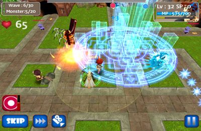 Gameplay screenshots of the MonsterDefense 3D for iPad, iPhone or iPod.