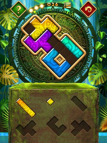 Gameplay screenshots of the Montezuma puzzle 4: Premium for iPad, iPhone or iPod.