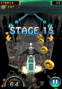 Gameplay screenshots of the Moto Jumper for iPad, iPhone or iPod.