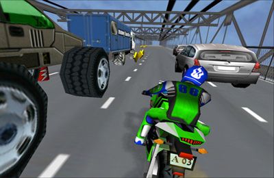 Gameplay screenshots of the Moto Madness - 3d Motor Bike Stunt Racing Game for iPad, iPhone or iPod.