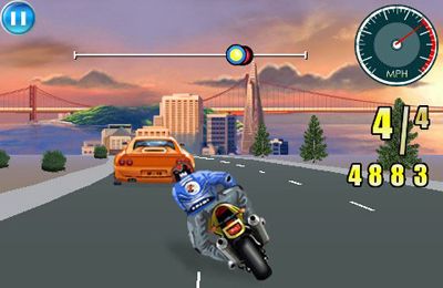 Gameplay screenshots of the Moto Racing Fever for iPad, iPhone or iPod.
