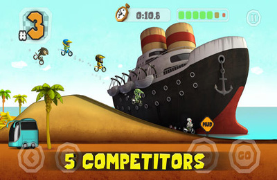 Gameplay screenshots of the Motocross Elite for iPad, iPhone or iPod.