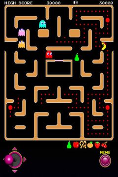 Gameplay screenshots of the Ms. Pac-Man for iPad, iPhone or iPod.