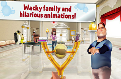 Gameplay screenshots of the Naughty Boy – Sling and shoot for iPad, iPhone or iPod.