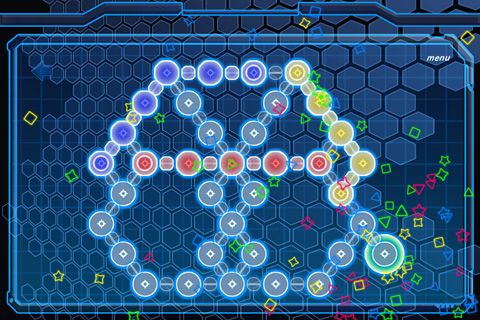 Gameplay screenshots of the Neon snake for iPad, iPhone or iPod.