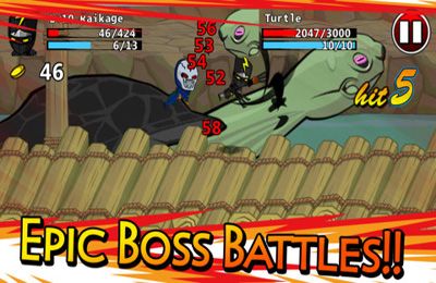 Gameplay screenshots of the Ninjas - Stolen Scrolls for iPad, iPhone or iPod.