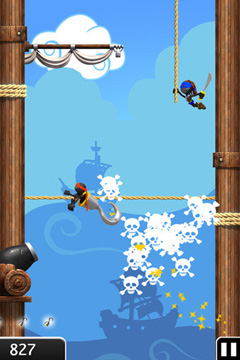 Gameplay screenshots of the NinJump Deluxe for iPad, iPhone or iPod.