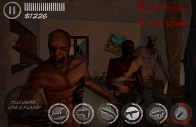 Gameplay screenshots of the N.Y.Zombies for iPad, iPhone or iPod.