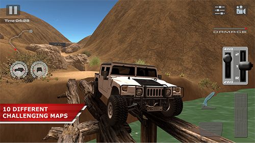 Gameplay screenshots of the Offroad drive desert for iPad, iPhone or iPod.