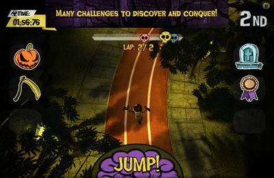 Gameplay screenshots of the Olympic Zombies Run for iPad, iPhone or iPod.