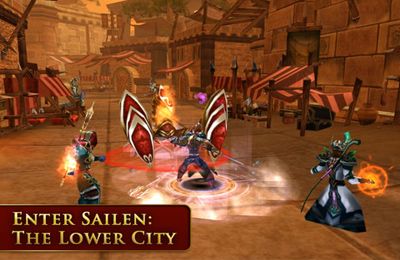 Gameplay screenshots of the Order & Chaos Online for iPad, iPhone or iPod.