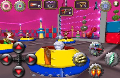 Gameplay screenshots of the Otto Matic for iPad, iPhone or iPod.