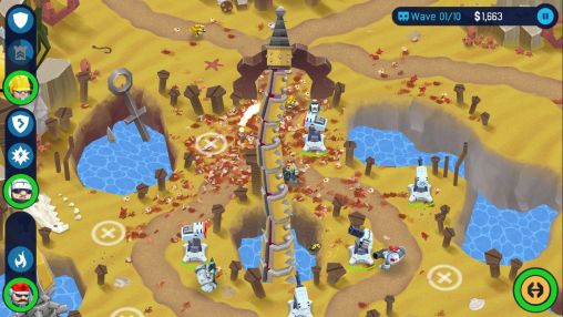Gameplay screenshots of the OTTTD: Over the top tower defense for iPad, iPhone or iPod.