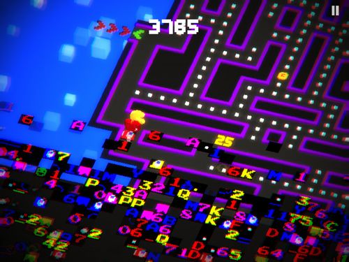 Gameplay screenshots of the Pac-man 256 for iPad, iPhone or iPod.
