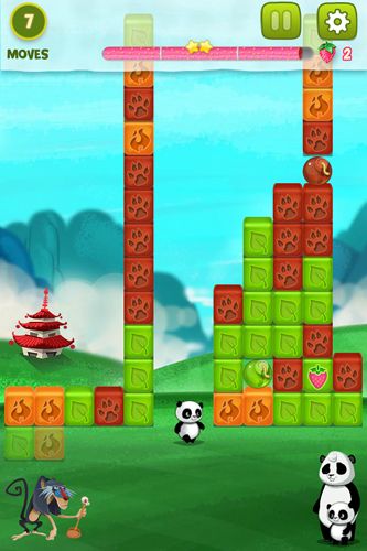Gameplay screenshots of the Panda jam for iPad, iPhone or iPod.