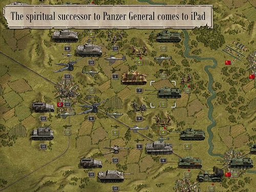 Gameplay screenshots of the Panzer corps for iPad, iPhone or iPod.