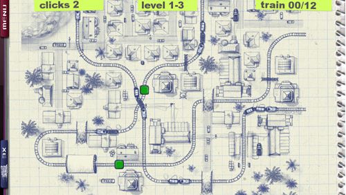 Gameplay screenshots of the Paper train: Traffic for iPad, iPhone or iPod.