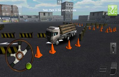 Gameplay screenshots of the Parking Truck 3D for iPad, iPhone or iPod.
