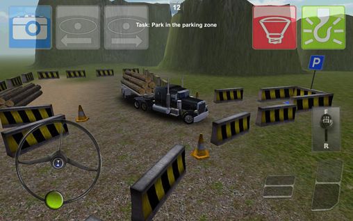 Gameplay screenshots of the Parking truck: Deluxe for iPad, iPhone or iPod.
