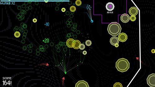 Gameplay screenshots of the Particle mace for iPad, iPhone or iPod.