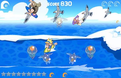 Gameplay screenshots of the Party Wave for iPad, iPhone or iPod.