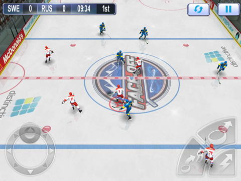 Gameplay screenshots of the Patrick Kane’s Hockey Classic for iPad, iPhone or iPod.