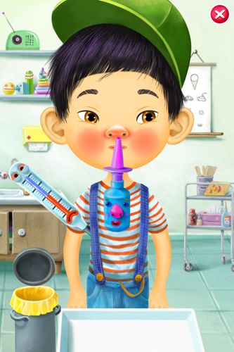 Gameplay screenshots of the Pepi doctor for iPad, iPhone or iPod.