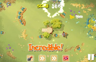 Gameplay screenshots of the Pigs In Trees for iPad, iPhone or iPod.
