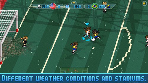Gameplay screenshots of the Pixel cup: Soccer 16 for iPad, iPhone or iPod.