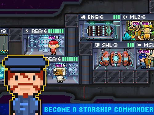 Gameplay screenshots of the Pixel starships for iPad, iPhone or iPod.