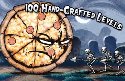 Gameplay screenshots of the Pizza vs. Skeletons for iPad, iPhone or iPod.