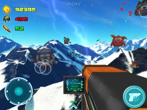 Gameplay screenshots of the Planet: Gunner for iPad, iPhone or iPod.