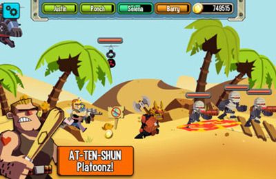 Gameplay screenshots of the Platoonz for iPad, iPhone or iPod.