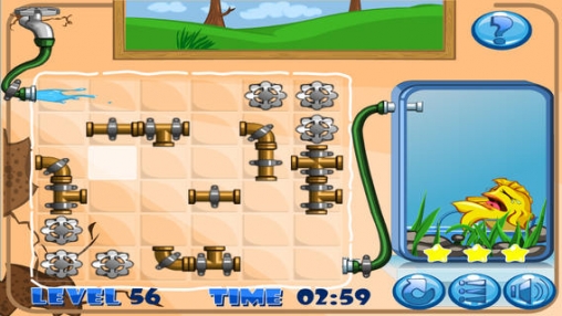 Gameplay screenshots of the Plumber puzzle for iPad, iPhone or iPod.