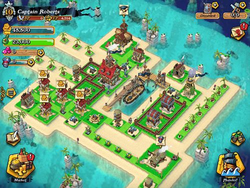Gameplay screenshots of the Plunder pirates for iPad, iPhone or iPod.