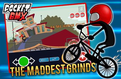 Gameplay screenshots of the Pocket BMX for iPad, iPhone or iPod.