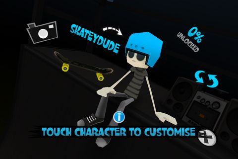 Gameplay screenshots of the Pocket halfpipe for iPad, iPhone or iPod.